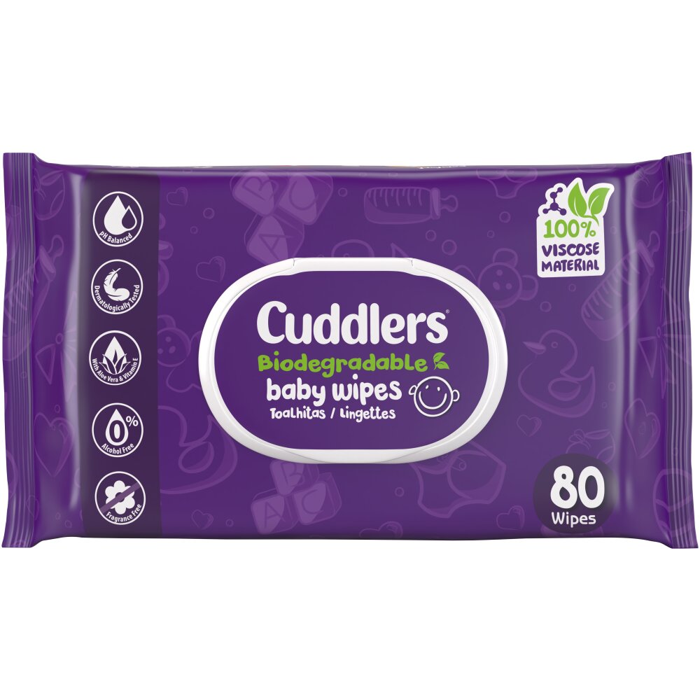 Buy Cuddlers Biodegradation Baby Wipes 80s