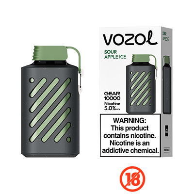 Buy Vozol Sour Apple Ice Disp Vape 10000 Puffs
